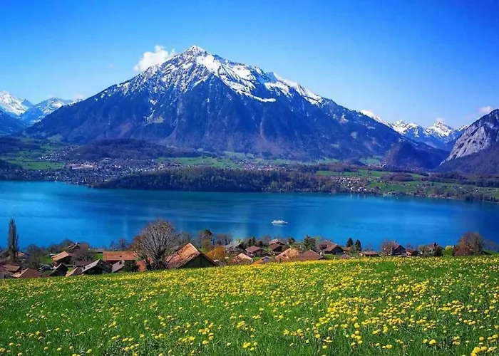 Thun Alps Scenic Views And Concierge By Swisshut Lägenhet