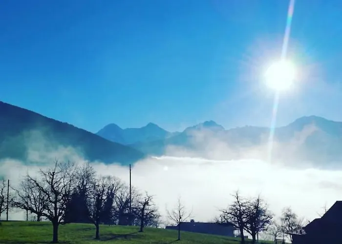 Lägenhet Thun Alps Scenic Views And Concierge By Swisshut Sigriswil
