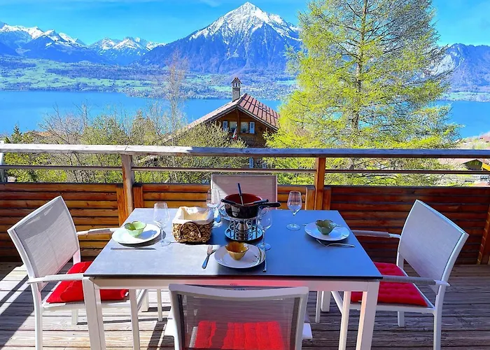 Thun Alps Scenic Views And Concierge By Swisshut Lägenhet *